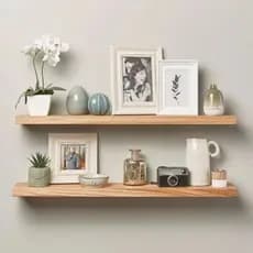 Prateleira invisível de Madeira Pinus Premium incluso bucha e parafuso | nicho decoração OK