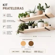 Kit de Nichos 60cm em Madeira pinus | Decoração Casa