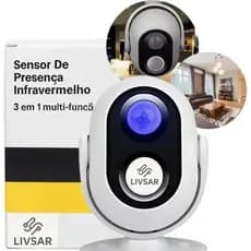 3 em 1 Sensor de Presença Para Lojas Alarme E Anunciador Bem Vindo Premium