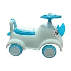 Andador Infantil Rinoceronte Azul Seguro Deslizante Lúdico Suporte Brinquedos Estimulacao Motora