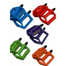 Par De Pedal Bike Bicicleta Compativel Com Gios Plataforma Nylon Rosca Grossa 9/16 Azul, Roxo, Verde, Laranja, Vermelho