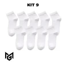 Kit com 9 Pares de Meias Infantis Escolares em Algodão: Conforto e Praticidade para Uniformes