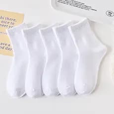 KIT 3, 6 ou 9 Pares de Meias Infantis Escolares em Algodão Conforto e Praticidade para Uniformes