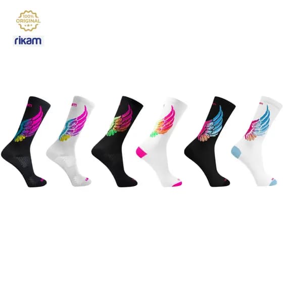 Kit 2 Meia Bike ASA Feminina Alta Qualidade Corrida Ciclismo Performance - Rikam (Linha Premium)