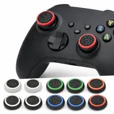 Kit com grips de Silicone Botão Ps3 Ps4 Ps5 Xbox Wii Switch 2 Protetor Analógico Borrachinha para Controle Diversos