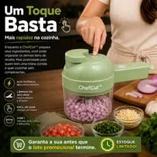 Triturador Cortador Eletrico Multifuncional Compacto 4 Em 1 Facil Uso Eficiente Verde