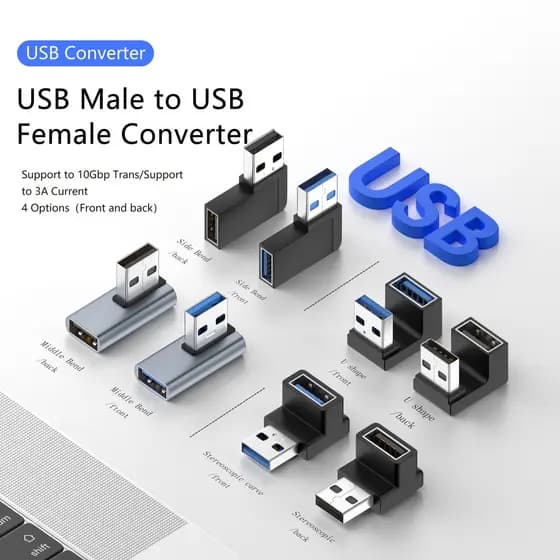 Adaptador De Carregamento De Cabo OTG USB 3.0 Carregador Conversor Macho Para Fêmea Acessórios Telefônicos Samsung Oneplus Portátil Xiaomi