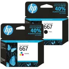 Cartuchos HP 667 Original Preto 3YM79AB + Color 3YM78AL