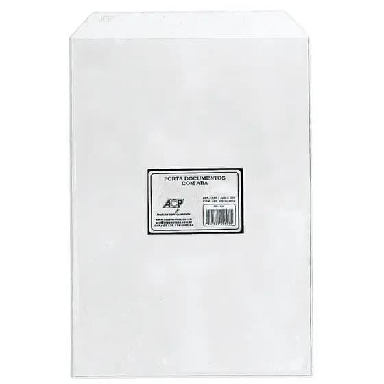 Porta documento plástico ofício com aba P-30 ACP
