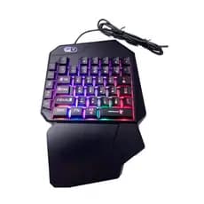 Teclado Semi-Mecanico Gamer RGB Uma Mão FY-850