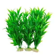 Planta Verde Robusta Decoração 25cm c/03un