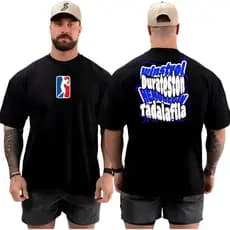 Camiseta masculina Oversized  para Academia Musculação camisa premium over  maromba Streetwear 100% Algodão