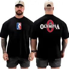 Camiseta Camisa Oversized Top arnold para Academia Musculação Olympia Streetwear 100% Algodão premium gola grossa