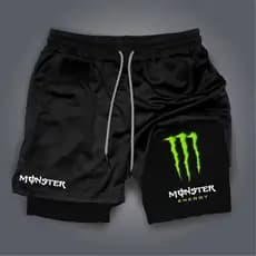 Shorts Kong Bermuda 2 em 1 Para Academia treino esporte academia dry fit compressão short dry