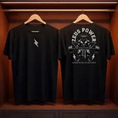 Camiseta Premium Básica T-shirt sparta Camisa Zeus Power 100% Algodão treino vestuario confortavel