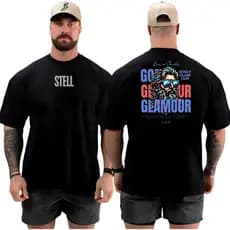 Camiseta Camisa Oversized Top para Academia Musculação Zeus Glamour  Streetwear 100% Algodão