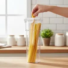 Porta Macarrão Espaguete Pote Hermético 1,5L Acrílico