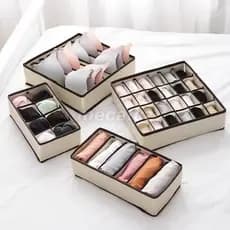 Organizador De Roupas Íntimas Meias dobravel Para Gavetas Closets 24 Bolsos