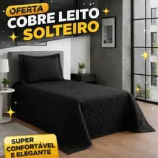 Cobre Leito Solteiro Matelado Colcha Face Única Kit 2 Peças Matelado