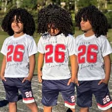 Conjunto Infantil Masculino Dry Fit Camisa + Short 2 a 14 Anos Leve Confortável e Respirável