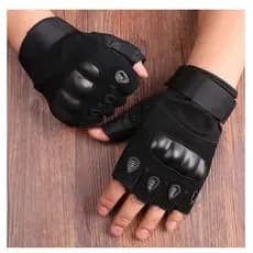 Luvas Masculinas Meio Dedo Alta Qualidade Para Combate Táticos / Luvas De Motocicleta tamanho unico