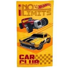 Toalha de Praia Banho Hot Wheels Aveludada 70x130cm Algodão Dohler