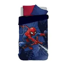 Coberdrom Solteiro Infantil Menino Homem Aranha Com Sherpa Lepper
