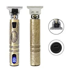 Barbeador Elétrico Vintage T9 USB Aparador de Cabelo Maquina de Barbear Sem Fio Maquina de Cortar Cabelo