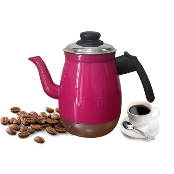 Bule de Café Alumínio Rosa 1,5 Litros Fervedor