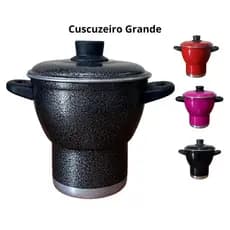 Cuscuzeira de Alumínio 18 Grande Panela de Cuscuz Resistente