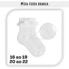 Meia Festa/ Babado Bebê/ Infantil