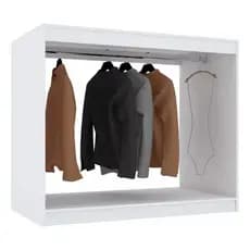Cabideiro Balcão Arara Expositor Cabide Roupas Lojas Comércio 100% Mdf Resistente