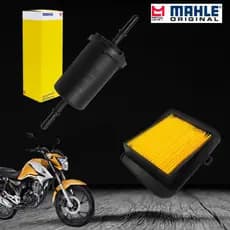 Kit Filtro Ar Modelo Original + Filtro Combustível Flex Metal Leve KL741 Titan Fan Start 125 150 160 2014 -2024