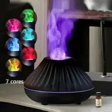 Difusor De Aroma E Umidificador De Ar 7 Cores Led Aromatizador Essencial Óleo Ultrassônico Ambiente