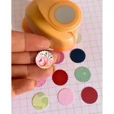 Furador Mini Círculo Escalope 1,5cm Colcha de Retalhos
