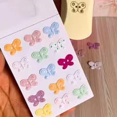 Furador e Emboss Botão de Borboleta 2cm para papel faz corte e relevo Colcha de Retalhos Scrapbook Art Journal