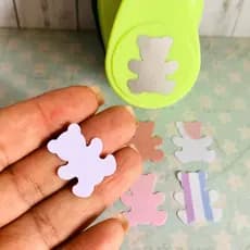 Furador Ursinho 2,2cm para Scrapbook e Art Journal em Papel Colcha de Retalhos Tamanho 2,2cm Ideal para Colagens Cartões