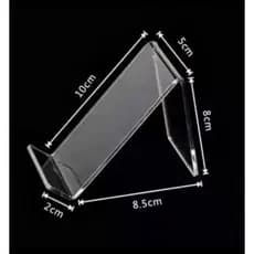 expositor para calçado em acrílico transparente kit com 20 unidades