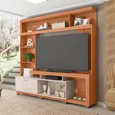 Estante Home Bambam Marrom Para TV até 65 Polegadas Caemmun