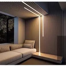 Kit a partir de 5pçs de Perfil de Led 1m Sobrepor Largura 17mm Acabamento Preto/Branco
