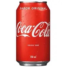 Refrigerante Coca Cola Original e Sem Açúcar Lata 350ml