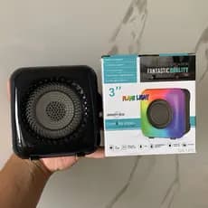 Caixa de Som Bluetooth Potente Greatnice, Recarregável, Rádio FM e Design Compacto Alto Falante, Led