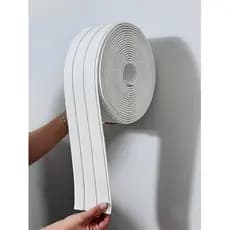 Painel Ripado Eva Branco Autocolante 10cm x 5mm (10 Metros 3rp) Branco