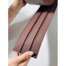 Painel Ripado Eva Marrom Autocolante 10cm x 5mm(10 Metros 3rp) Marrom