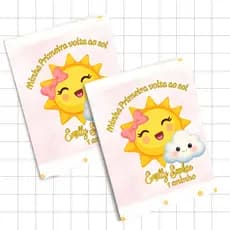 20 Revistinha Livrinhos de colorir Primeira Volta o Sol personalizados lembrancinha de aniversário