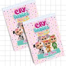 20 Revistinha Livrinhos de colorir Cry Babies personalizados lembrancinha de aniversário tsaray