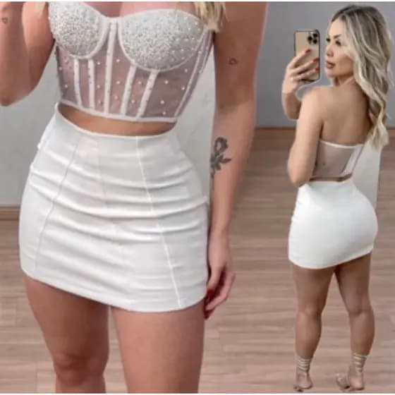 short saia LOLA bengaline Feminino Alfaiataria tendência cintura alta PROMOÇÃO
