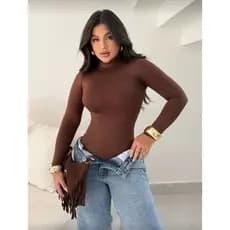 CACHARREL Body Suplex Sem Bojo Roupa Feminina Pra inverno Segunda pele dia a dia
