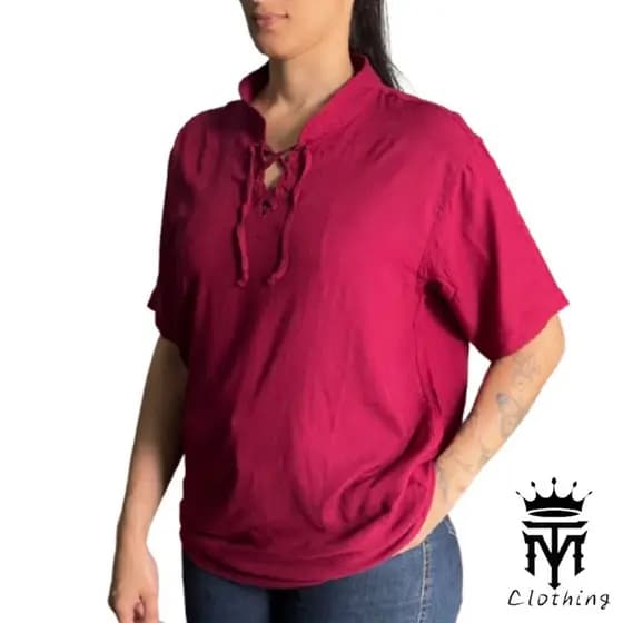 Camisa Social Estilo Bata Linho Manga LONGA Blusa Verão Fim De Ano Réveillon Batizado