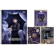 Caderno Wandinha Universitário 1 Matária - Tilibra